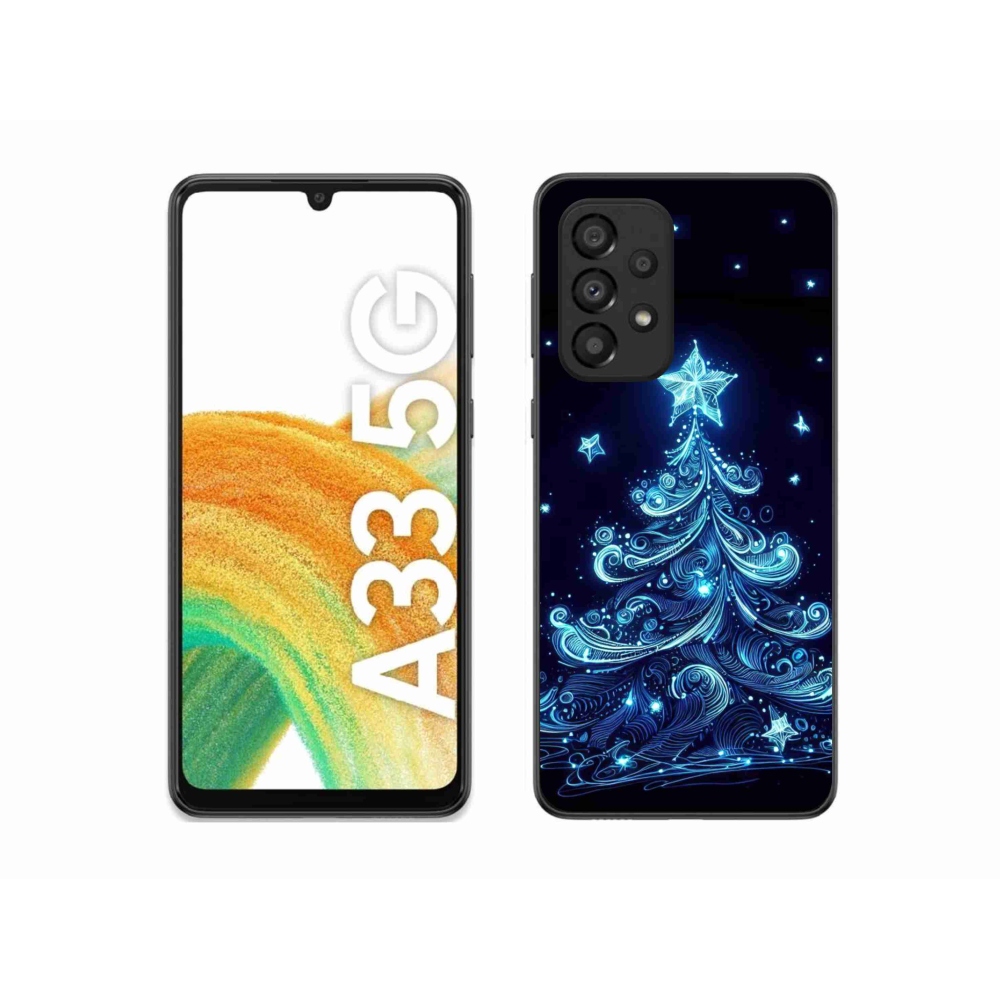 Gél borítás mmCase Samsung Galaxy A33 5G - neon karácsonyfa 4