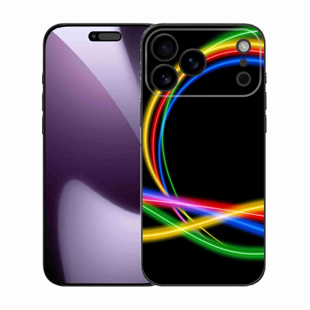 Zselés borítás mmCase iPhone 17 Pro Max készülékhez - neon körök