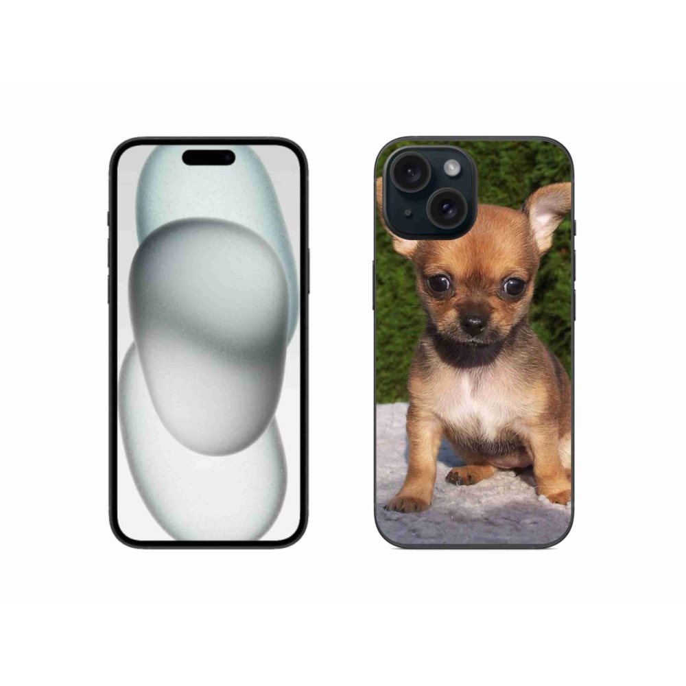 Gél tok mmCase iPhone 15 készülékhez - chihuahua 3
