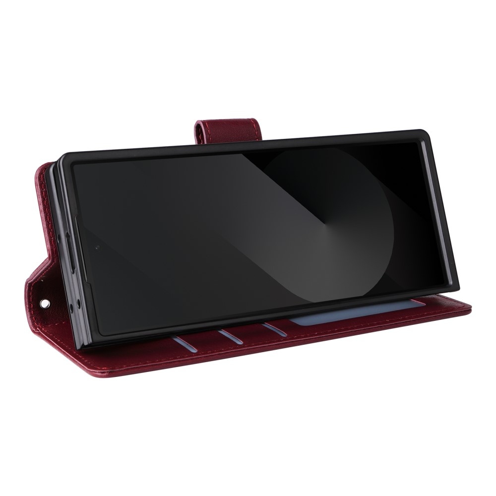 Tárcás könyvtáska Samsung Galaxy Z Fold6 5G - bordó színben