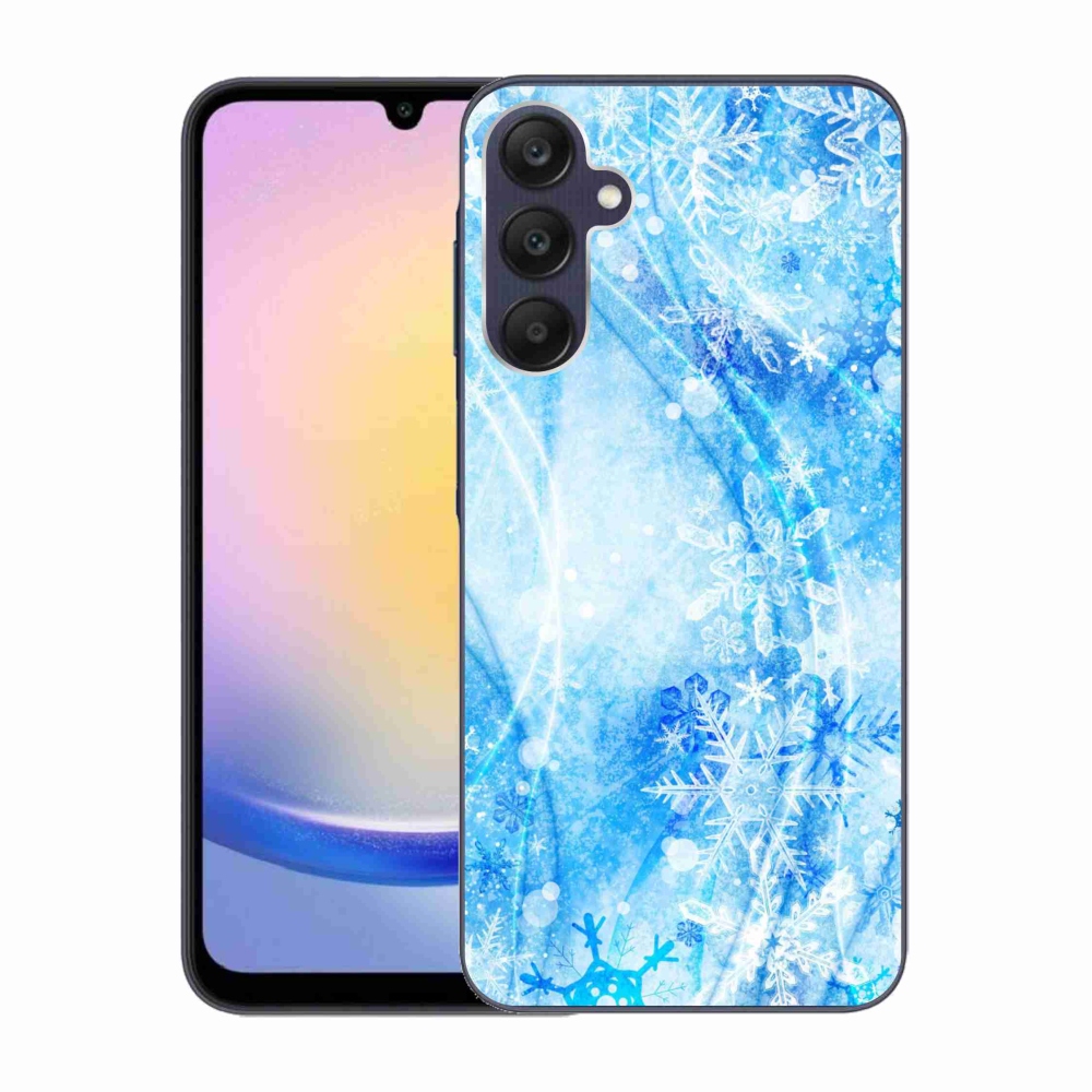 Gél borítás mmCase Samsung Galaxy A25 5G - hópelyhekhez