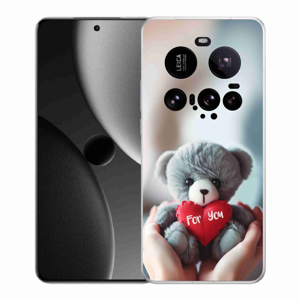 Gél borítás mmCase a Xiaomi 15 Ultra számára - mackó a szerelmesek számára