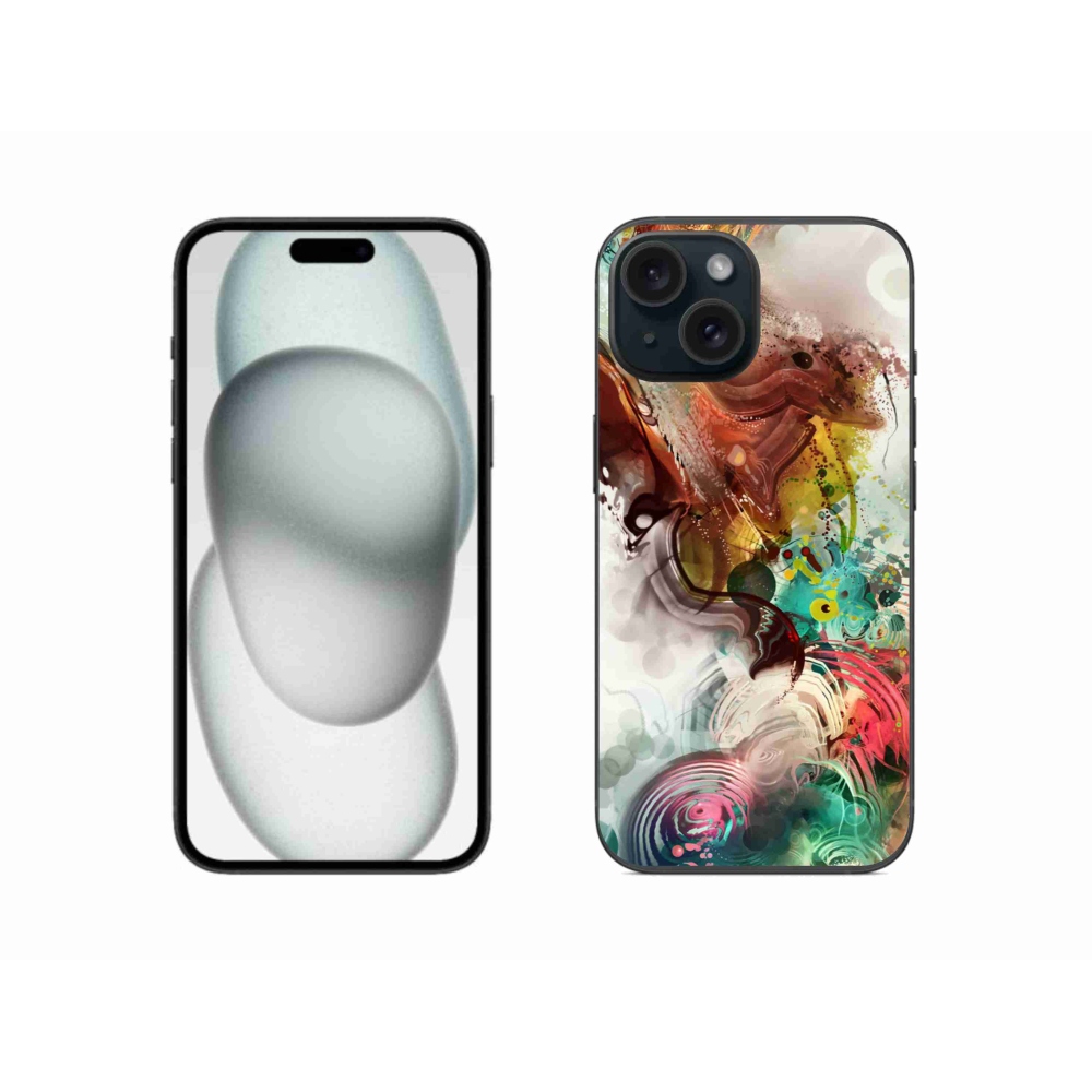 Zselés borítás mmCase iPhone 15 készülékhez - absztrakt 1