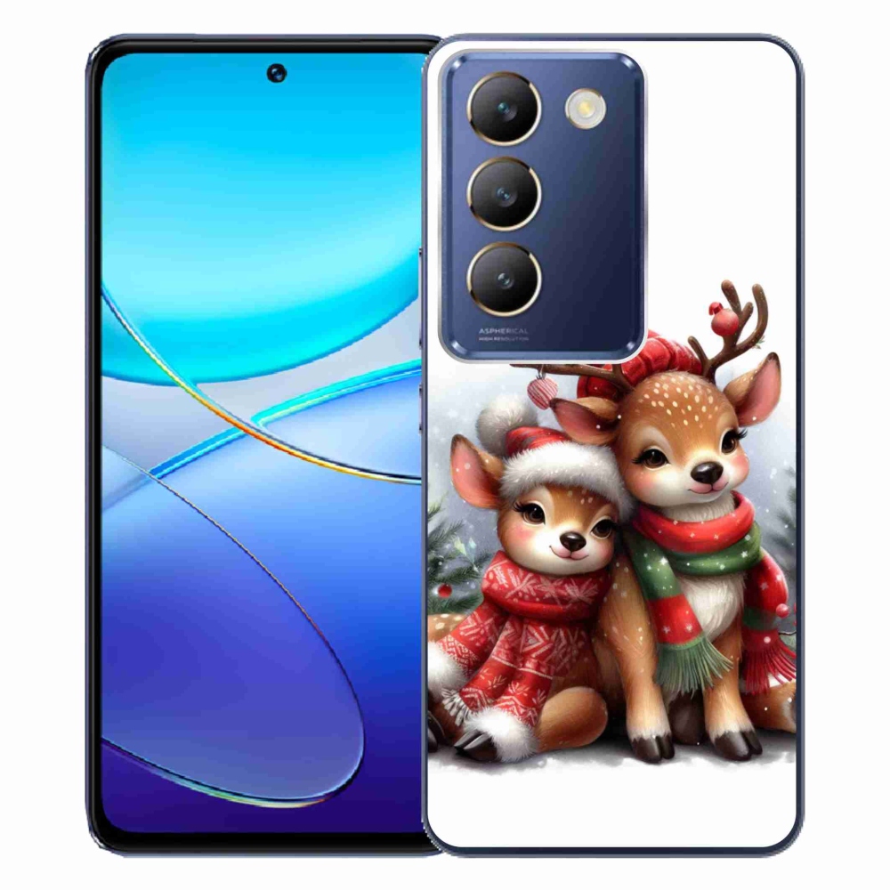 Gél borítás mmCase a Vivo V40 SE 4G/5G készülékhez - karácsonyi rénszarvas