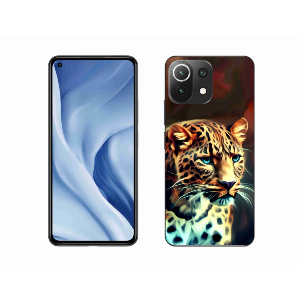Gél borítás mmCase a Xiaomi Mi 11 Lite 4G/5G készülékhez - leopárd