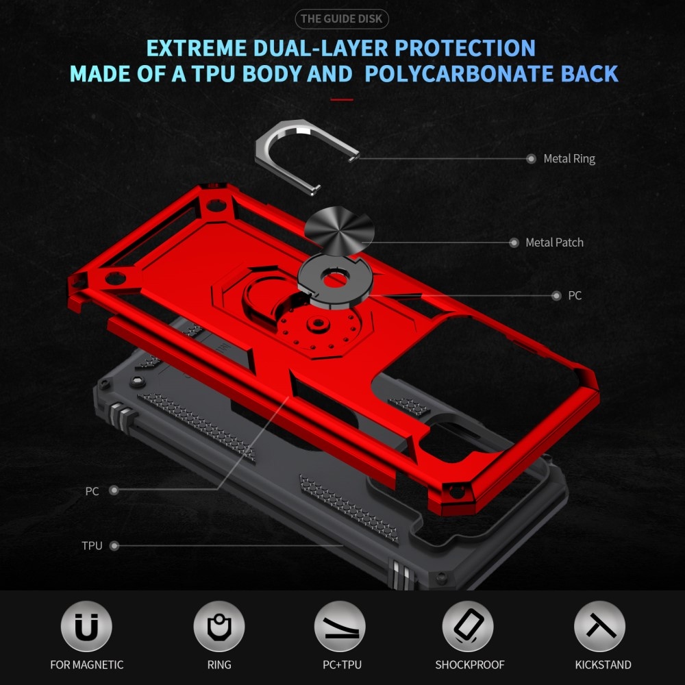 Gyűrűk tartós burkolat Xiaomi 15 - piros