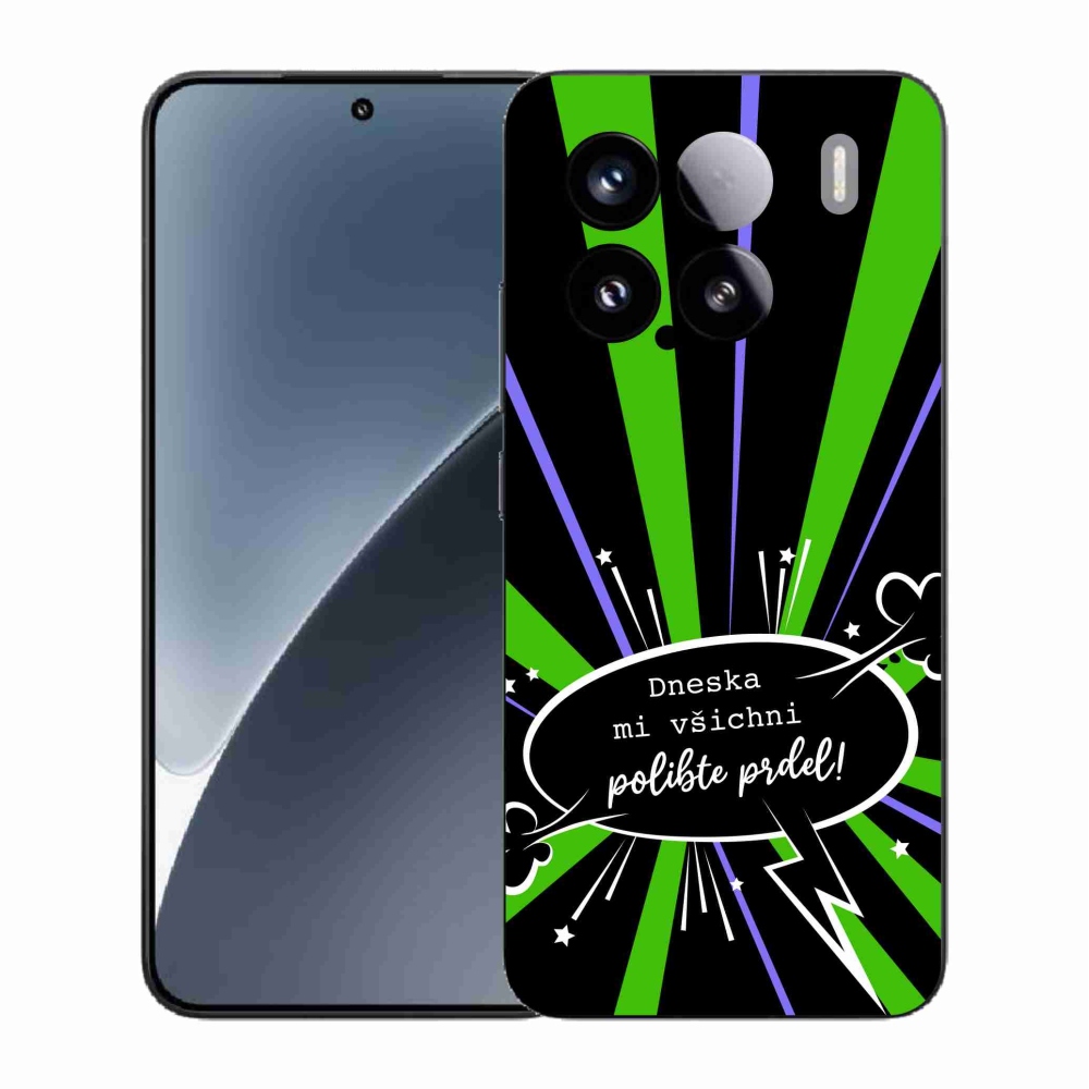 Gél borító mmCase a Xiaomi 15-hez - vicces szöveg 15 fekete háttérrel