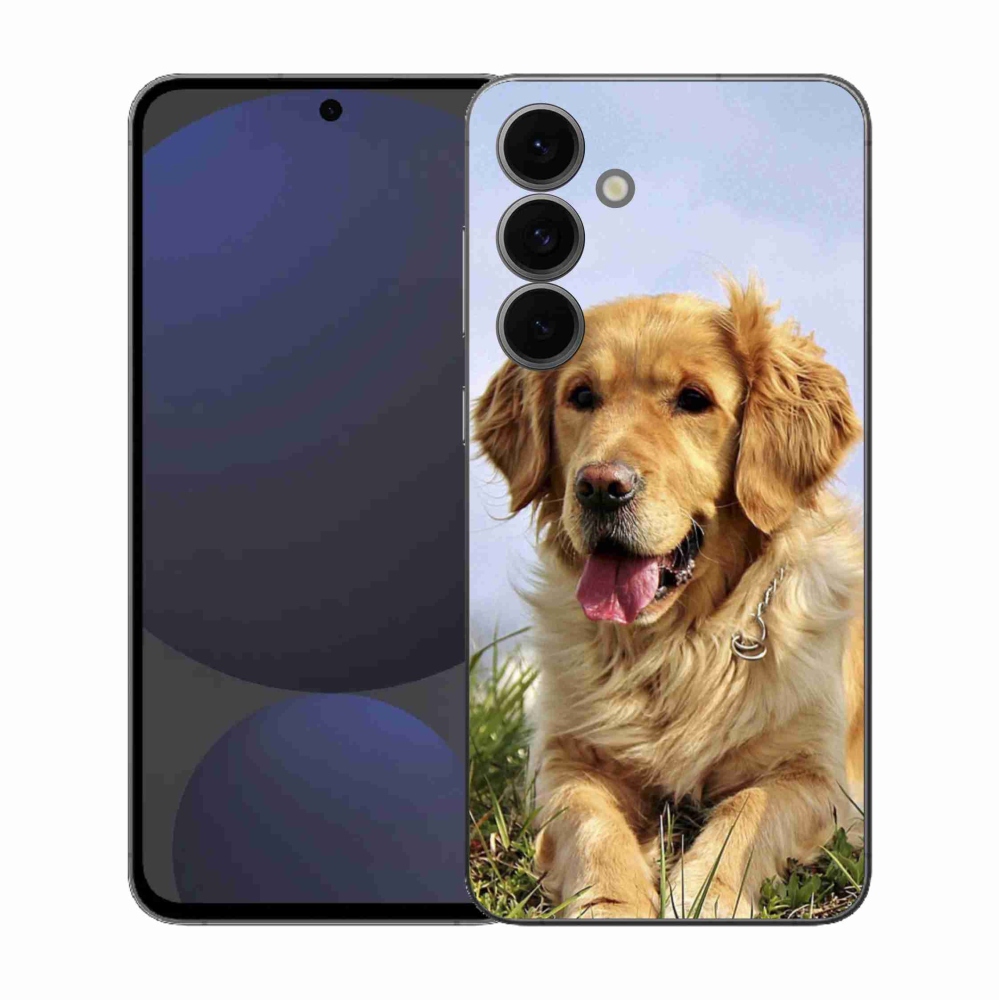 Gél borítás mmCase Samsung Galaxy S25 FE készülékhez - arany retriever