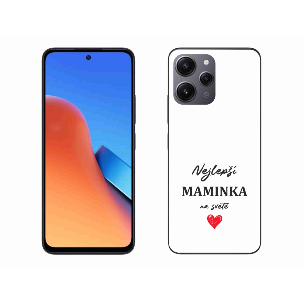 Gél borító mmCase a Xiaomi Redmi 12 - legjobb anya 1 fehér háttérrel