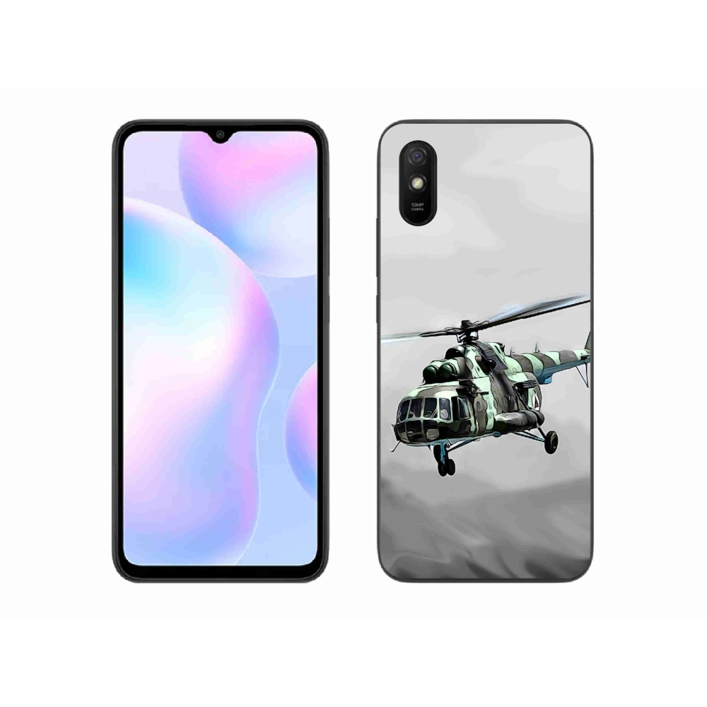 Gél borítás mmCase a Xiaomi Redmi 9A számára - katonai helikopter