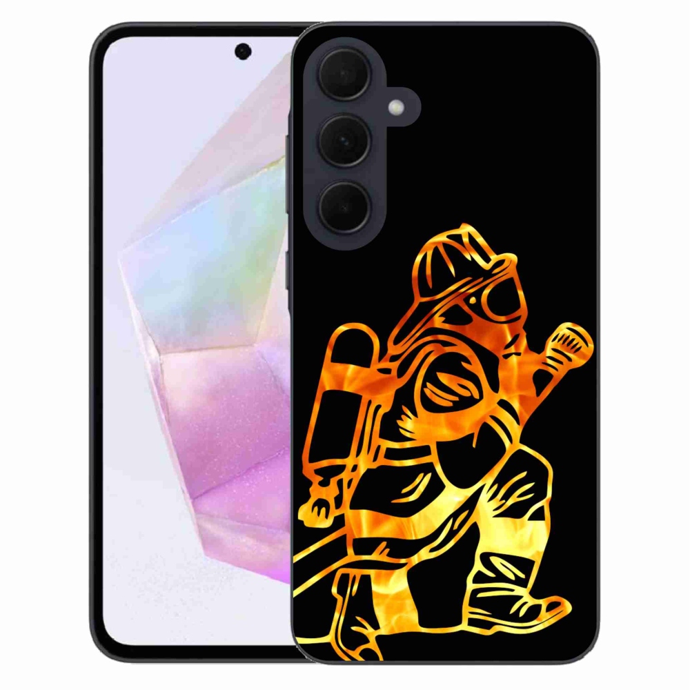 Gél borítás mmCase Samsung Galaxy A35 5G - tűzoltó 1