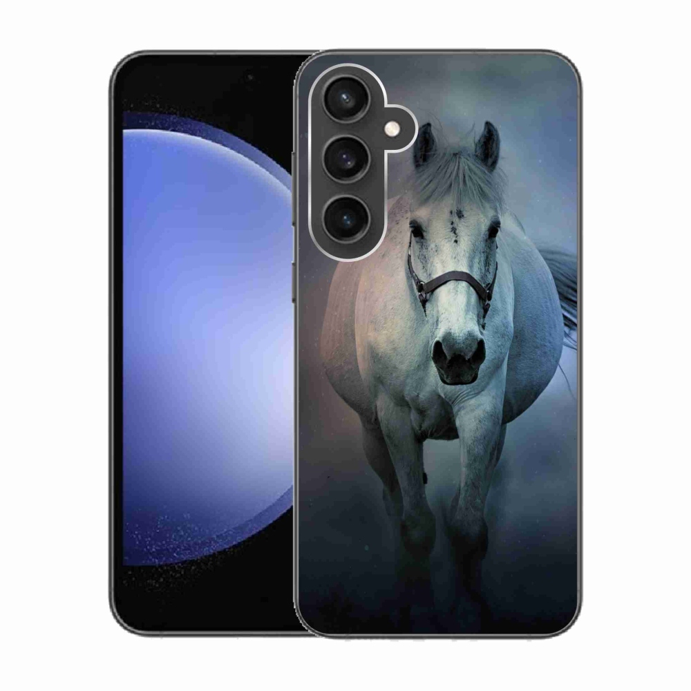 Gél tok mmCase Samsung Galaxy S23 FE - futó fehér ló