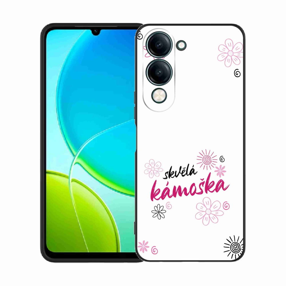 Gél borító mmCase a Vivo Y29s 5G-n - nagyszerű haver fehér háttérrel