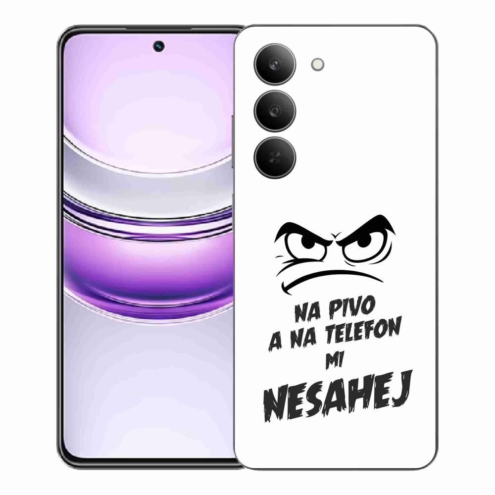 Gél borítás mmCase a Realme 14x 5G készülékhez - sör motívum 2 fehér háttér