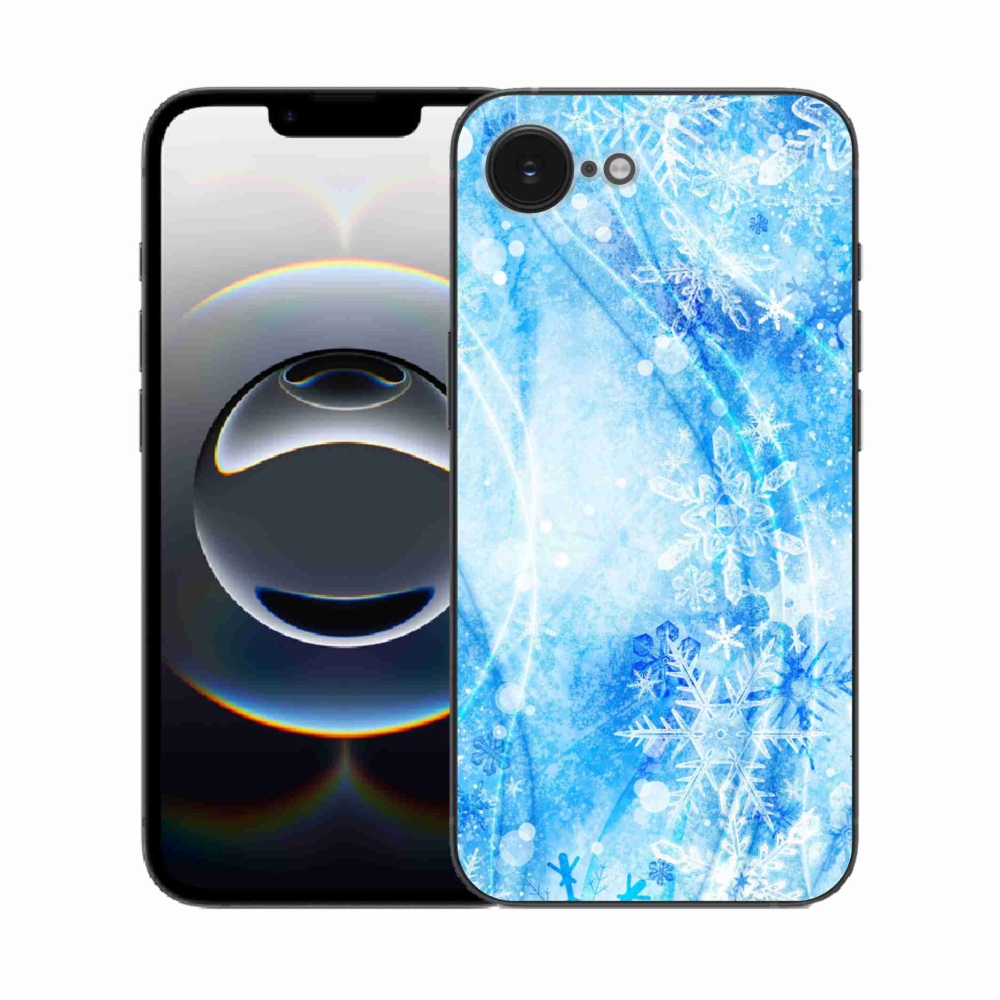 Gél borítás mmCase iPhone 16e készülékhez - hópelyhek