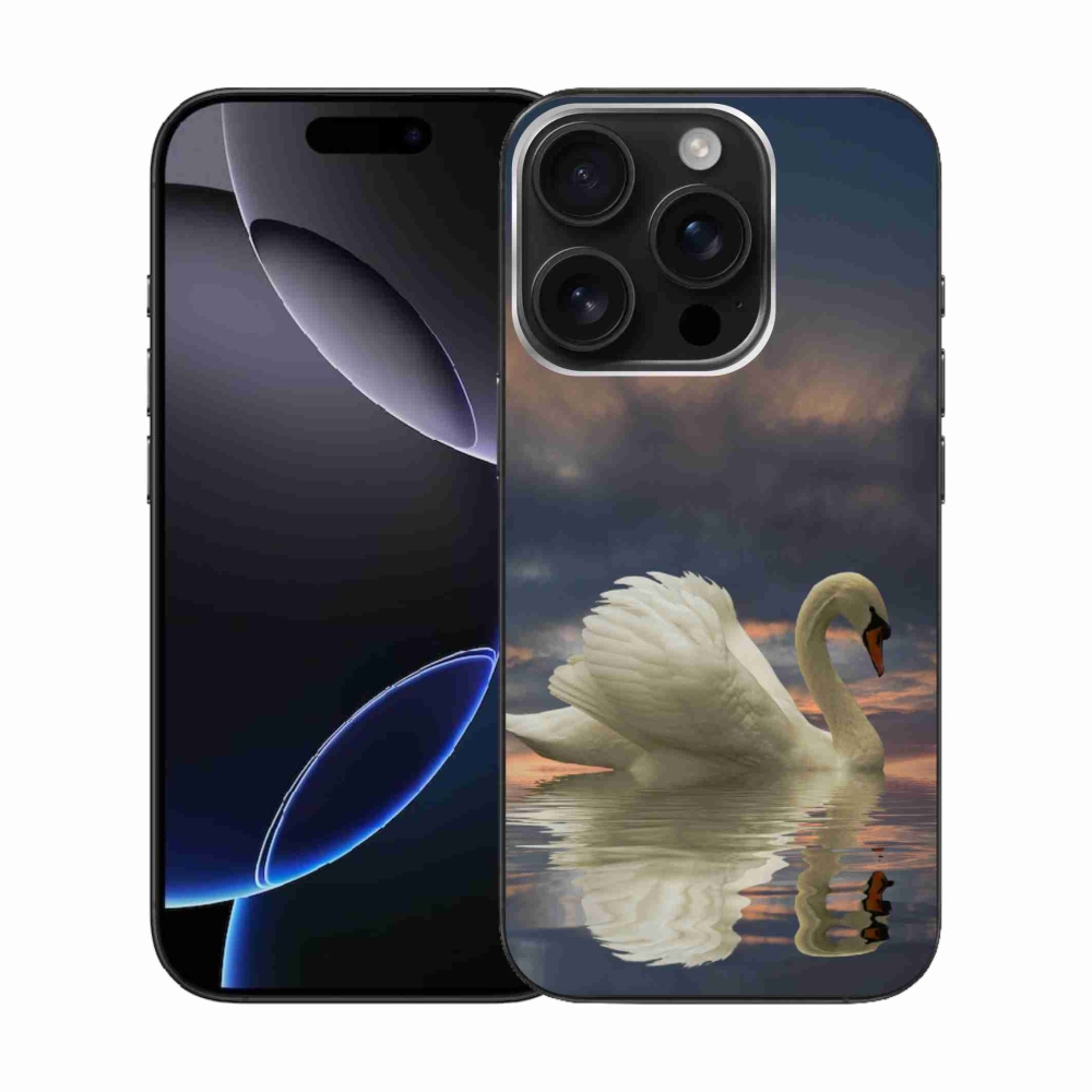 Zselés borítás mmCase iPhone 16 Pro készülékhez - hattyú