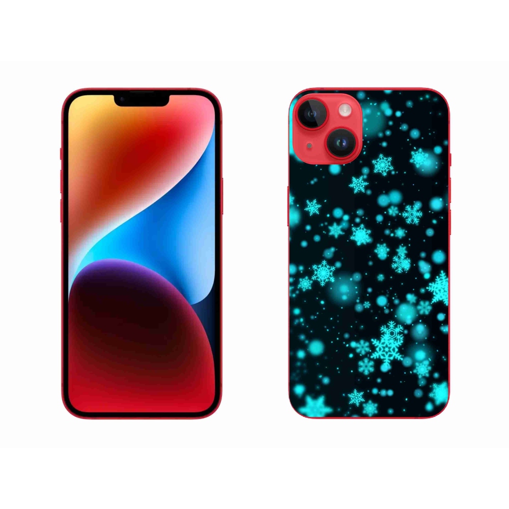 Zselés borítás mmCase iPhone 14 Plus készülékhez - hópelyhek 1