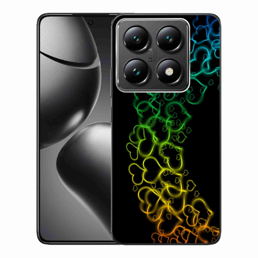 Gél borítás mmCase a Xiaomi 14T Pro számára - színes szívek