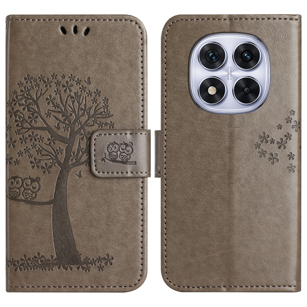 Fa könyv tok a Xiaomi Redmi Note 14 Pro 5G/Poco X7 5G/Note 14 Pro+ 5G számára - szürke