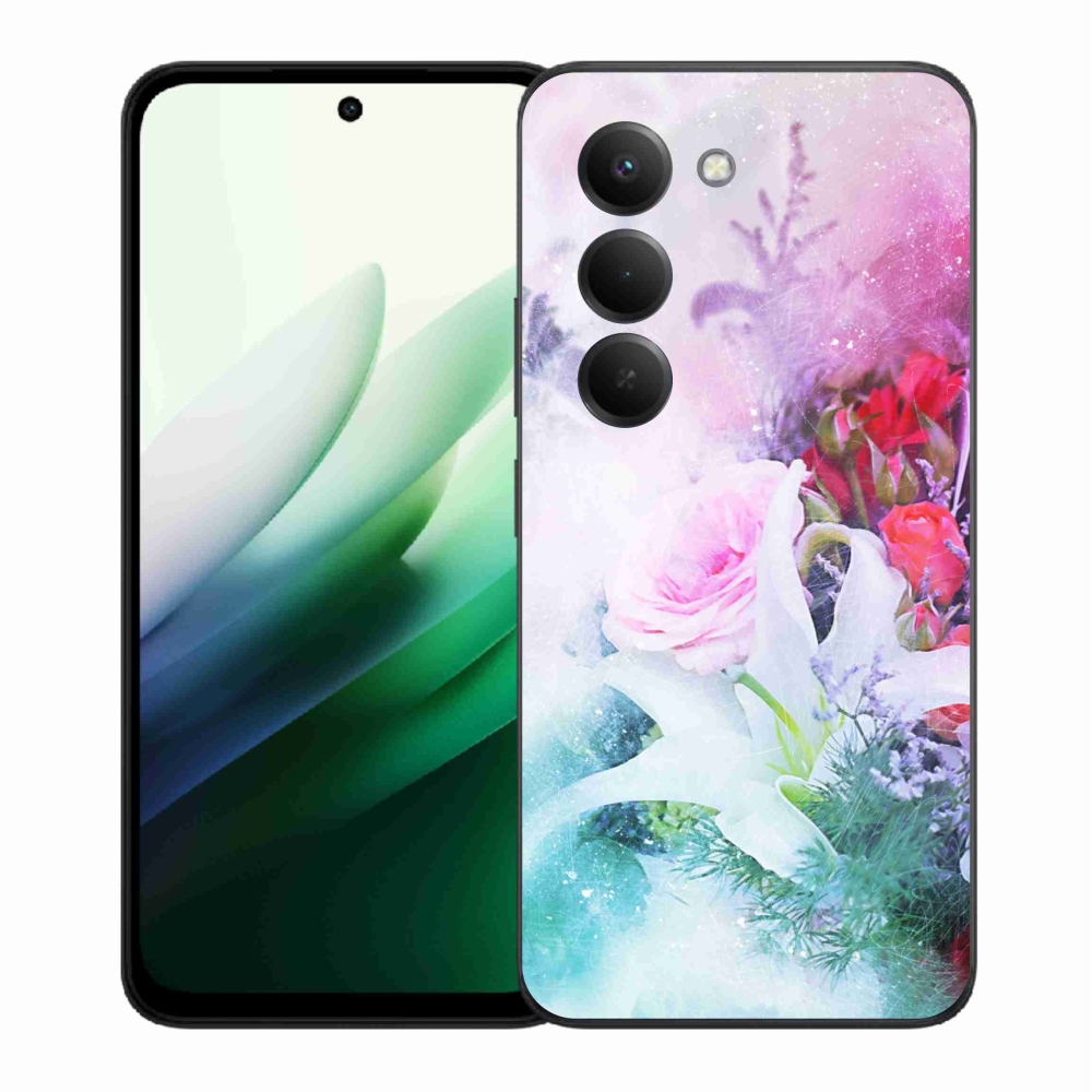 Gél borító mmCase a Xiaomi Redmi 15 5G számára - virágok 4