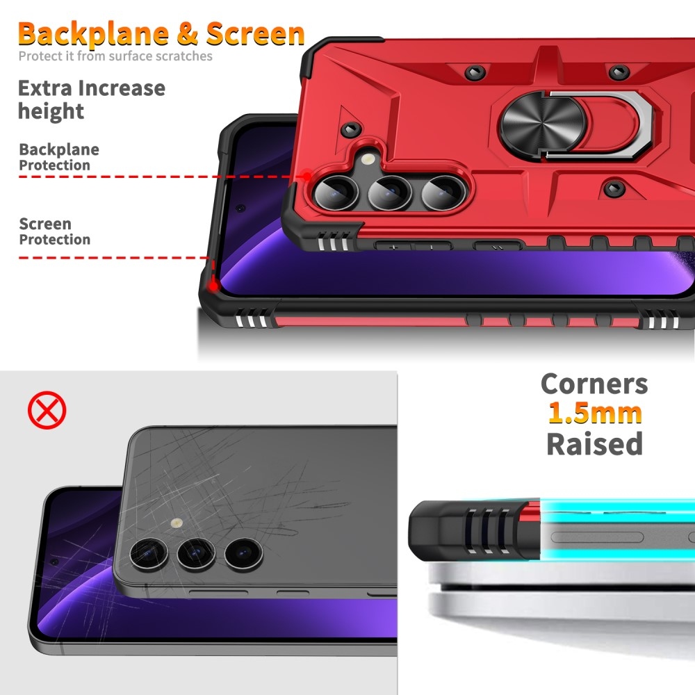 Cseppálló borítás Samsung Galaxy A26 5G készülékhez - piros