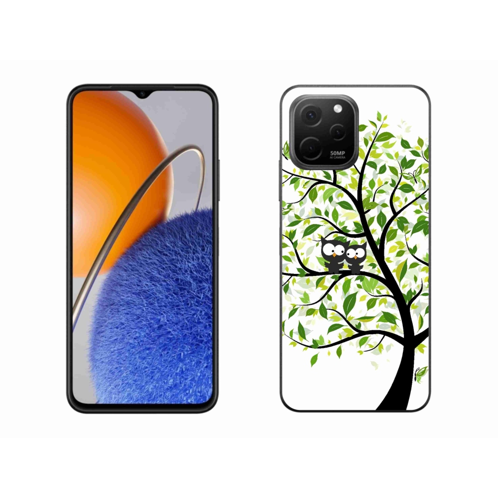 Gél borító mmCase a Huawei Nova Y61 készülékhez - baglyok a fán