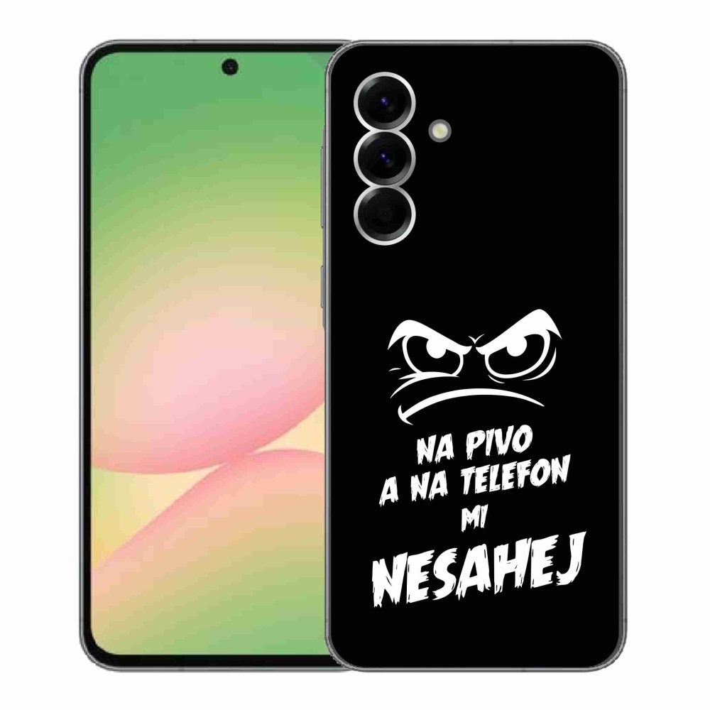 Gél borítás mmCase Samsung Galaxy A56 5G - sör motívum 2 fekete háttérrel