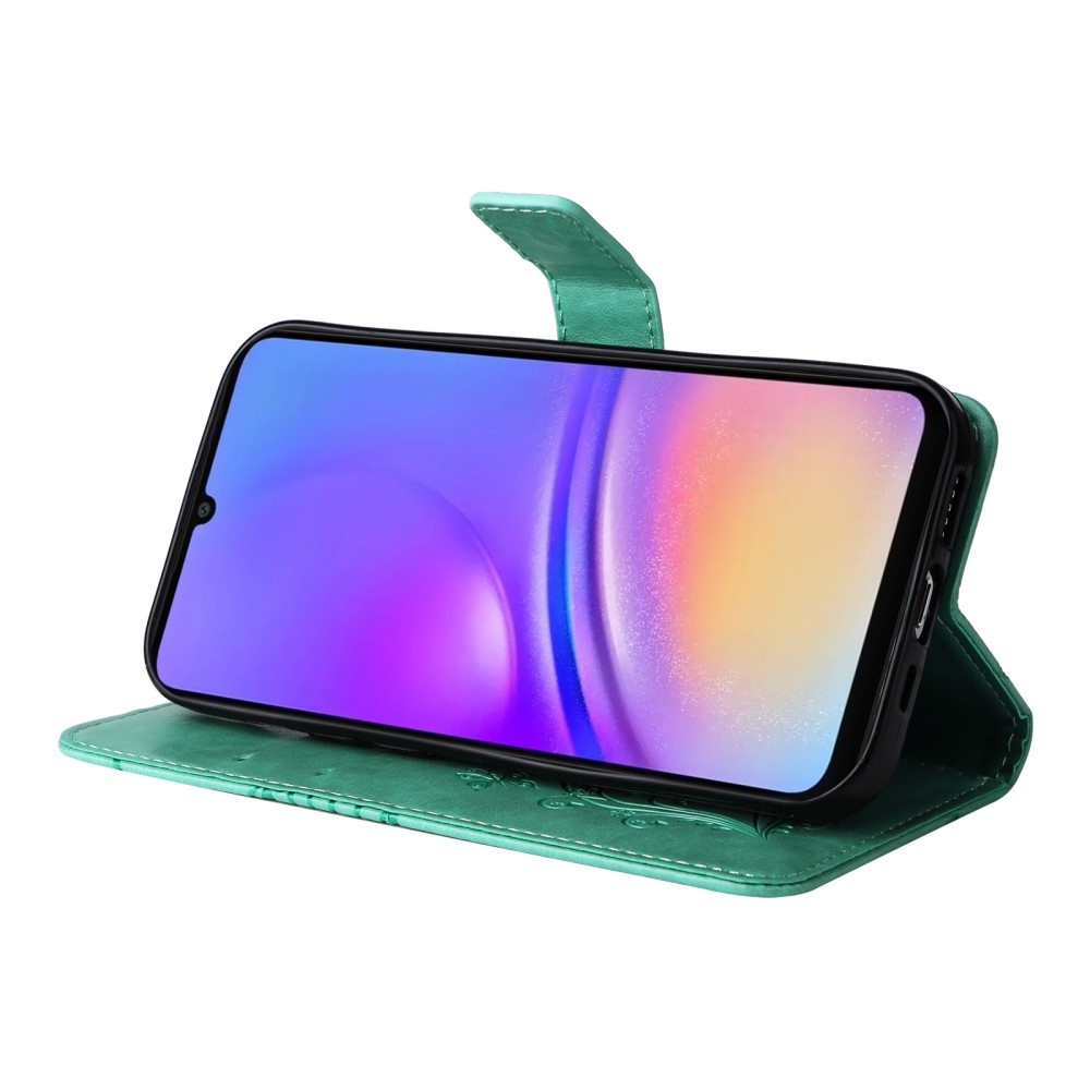 Nagy pillangó könyv tok Samsung Galaxy A06 4G készülékhez - teáskék színű