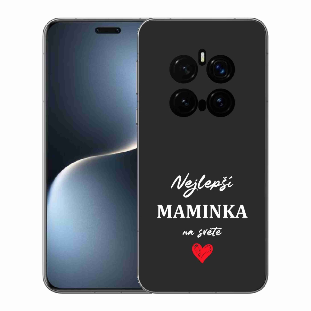 Gél borítás mmCase a Honor Magic 7 Pro 5G számára - Best Mom 1 fekete háttér