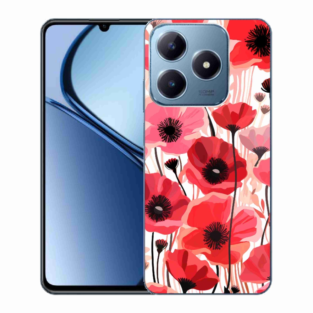 Zselés tok mmCase a Realme C63 készülékhez - mákos 1