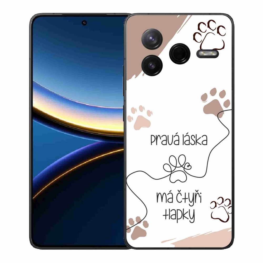 Gél borítás mmCase a Xiaomi Poco F7 Pro készülékhez - kutya motívum 1 fehér háttér