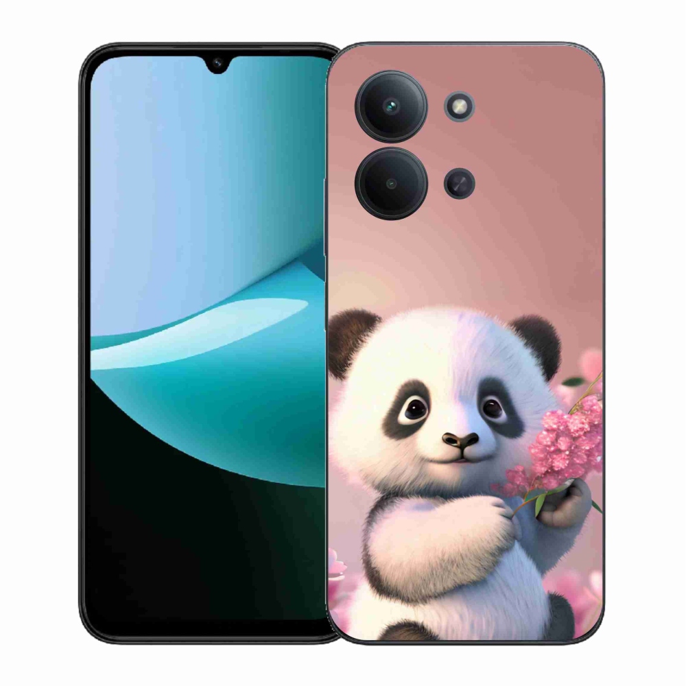 Gél borítás mmCase a Xiaomi Redmi 15C 4G (171mm)/Poco C85 4G (171mm) - aranyos panda számára