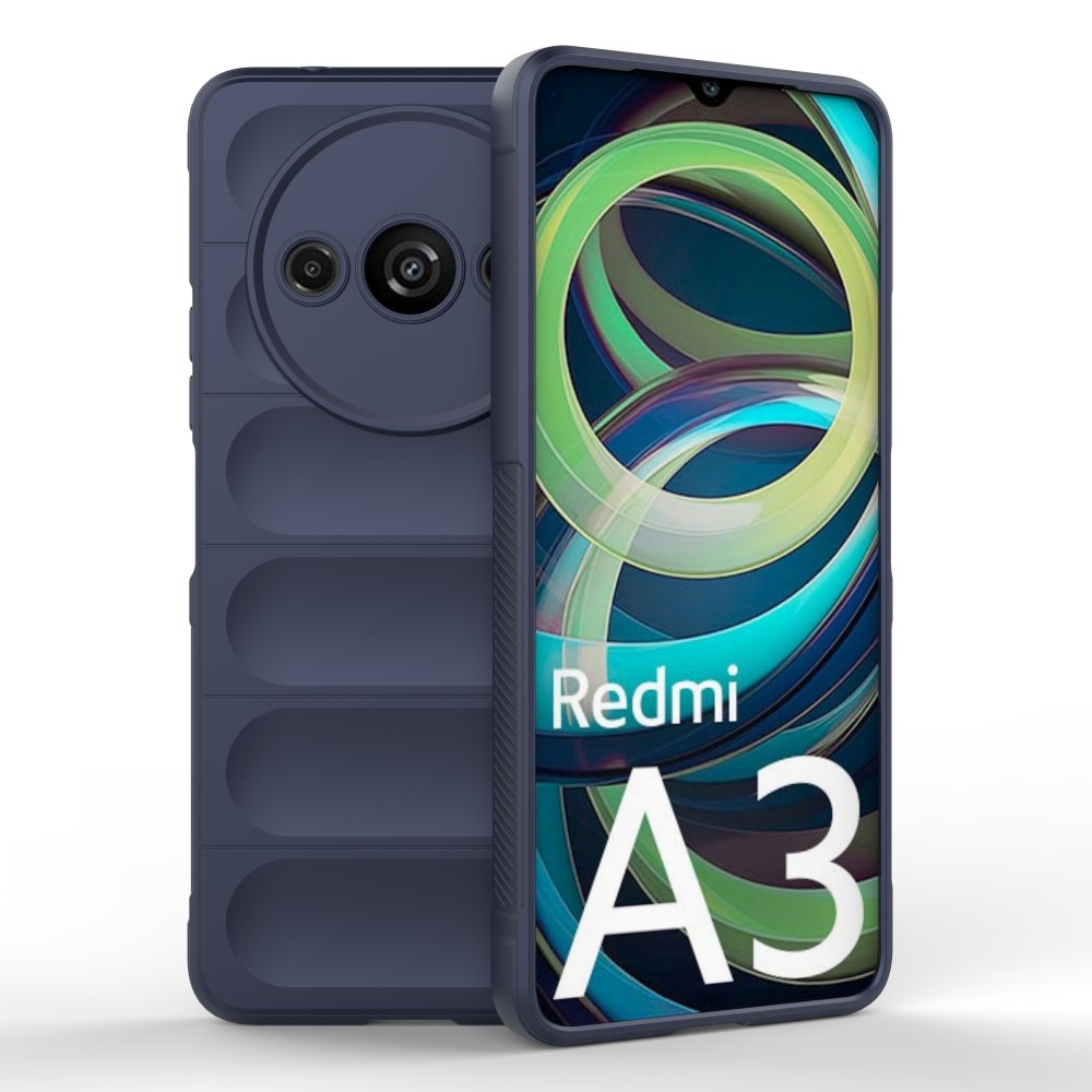 Rugg tartós zselés tok Xiaomi Redmi A3-hoz - sötétkék