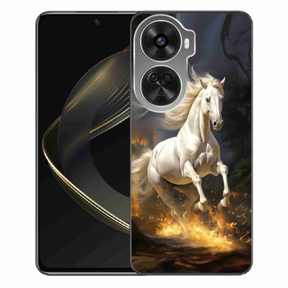 Gél borítás mmCase a Huawei Nova 12 SE-hez - fehér ló 2