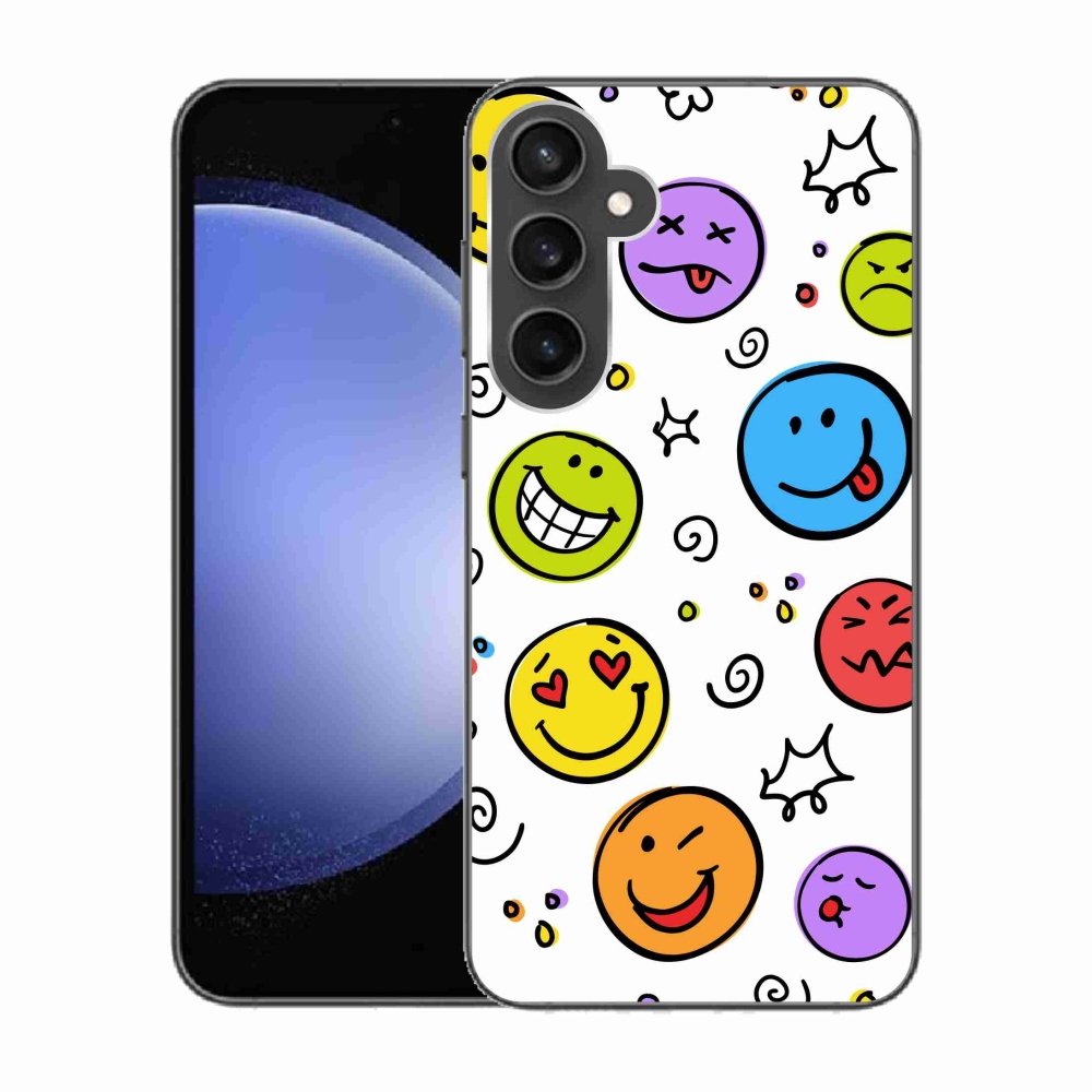 Zselés borítás mmCase Samsung Galaxy S23 FE készülékhez - smiley-k