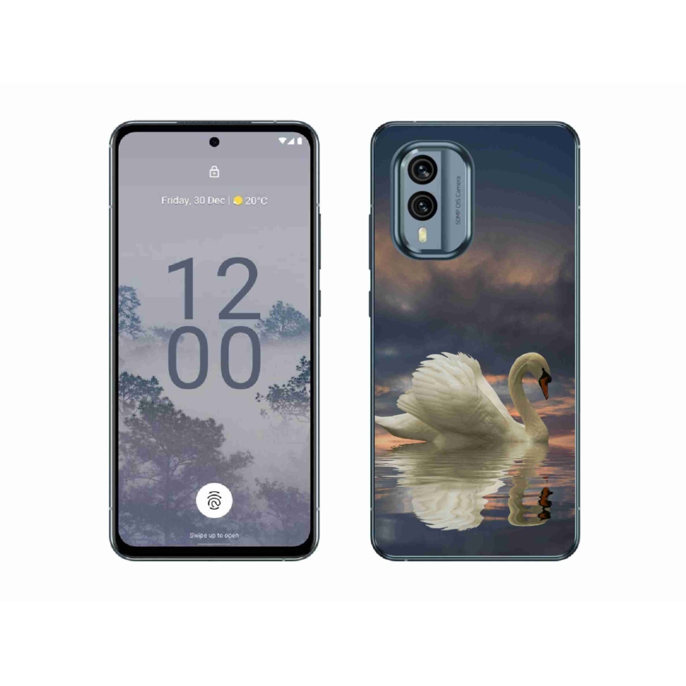 Zselés borítás mmCase a Nokia X30 5G készülékhez - hattyú