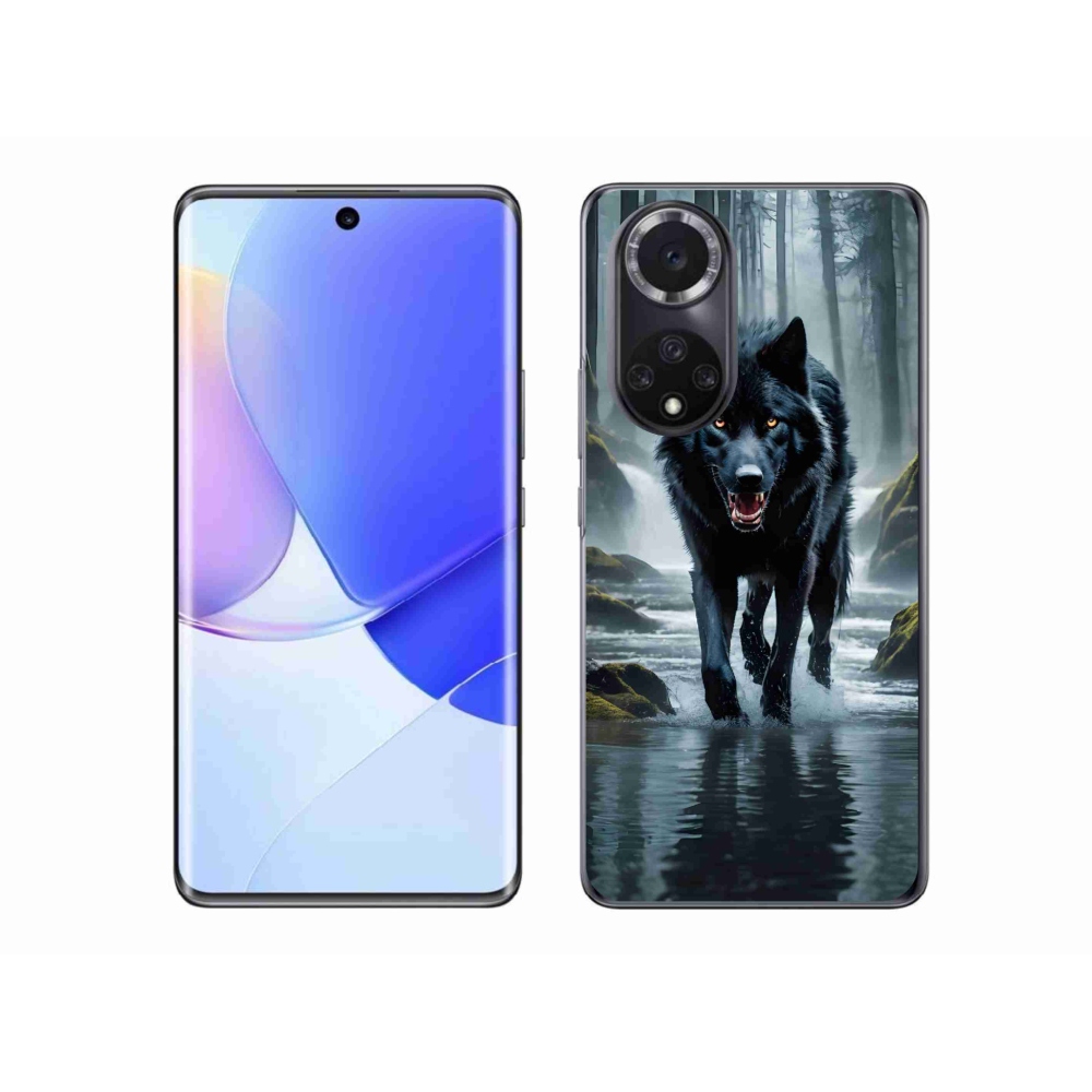 Zselés tok mmCase a Honor 50-hez - fekete farkas