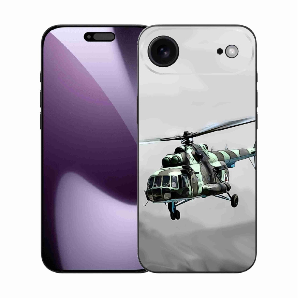 Zselés borítás mmCase iPhone 17 Air készülékhez - katonai helikopter