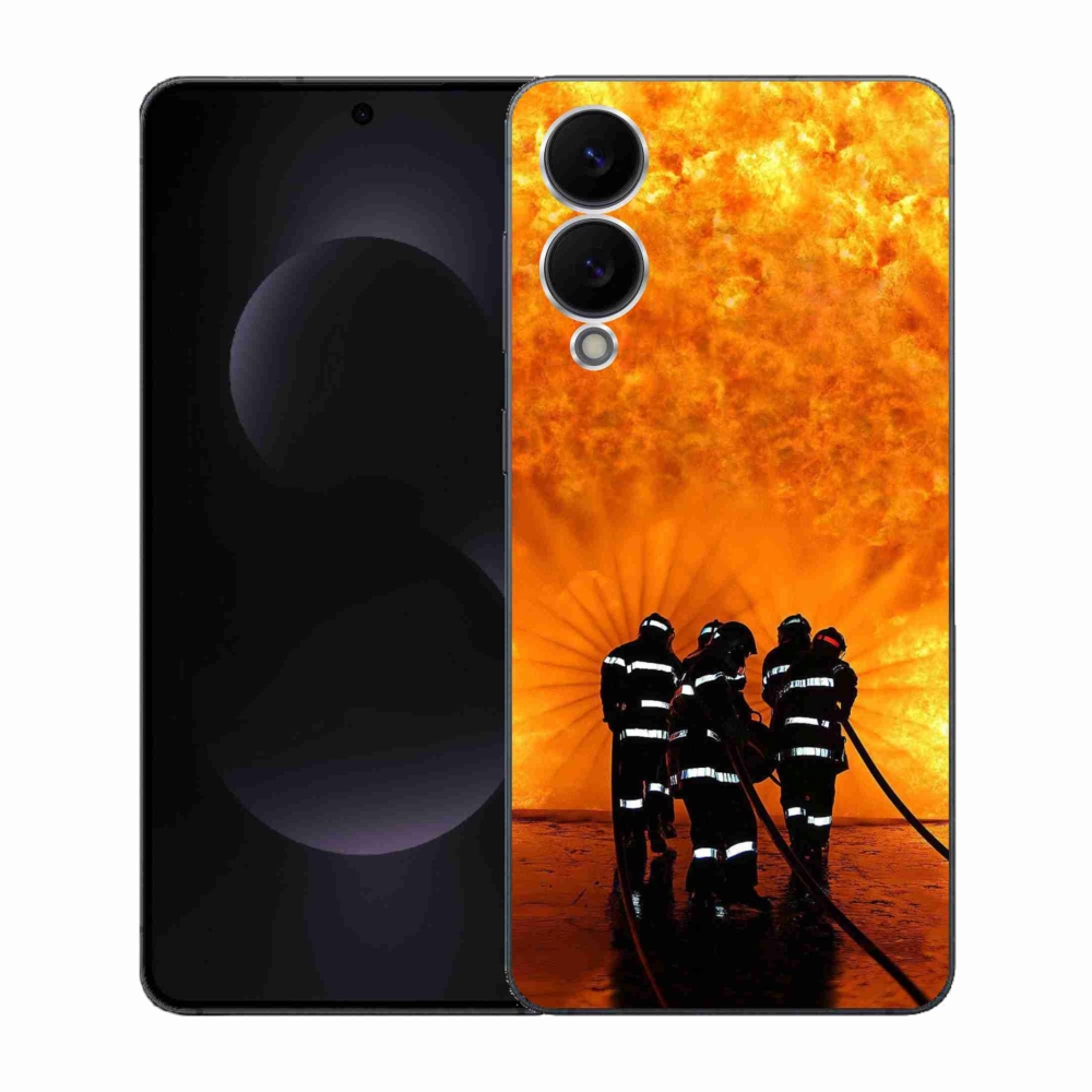 Gél borítás mmCase Samsung Galaxy S25 Edge készülékhez - tűz