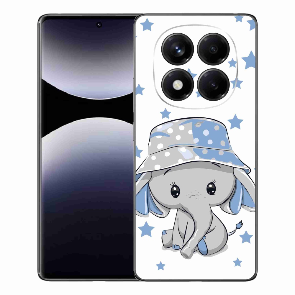 Gél borítás mmCase a Xiaomi Redmi Note 14 Pro készülékhez - kék elefánt