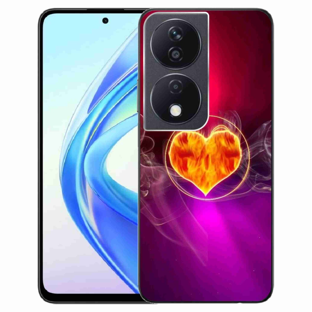 Gél borítás mmCase a Honor X7b/Honor 90 Smart számára - Tűz szíve