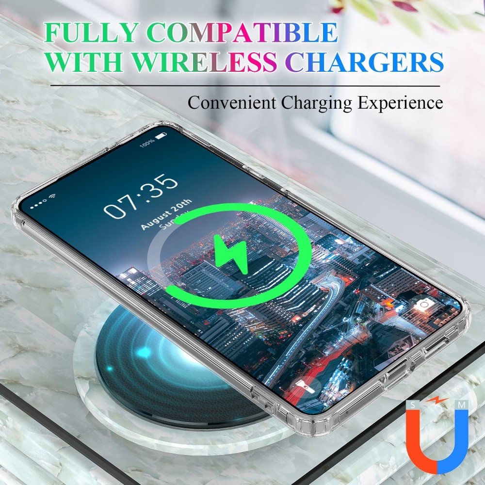 Gél tok MagSafe támogatással Samsung Galaxy S25 Edge készülékhez - átlátszó