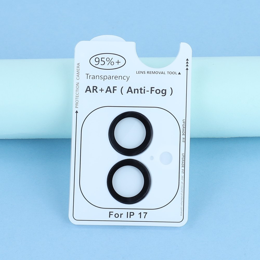 Ultra HD kamera lencse üveg iPhone 17-hez (különálló szemüveg) - fekete