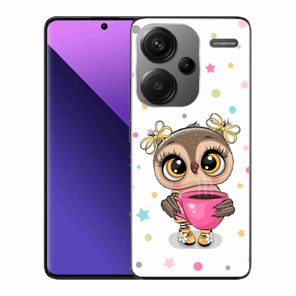 Gél borítás mmCase a Xiaomi Redmi Note 13 Pro+ 5G számára - rajzfilm bagoly