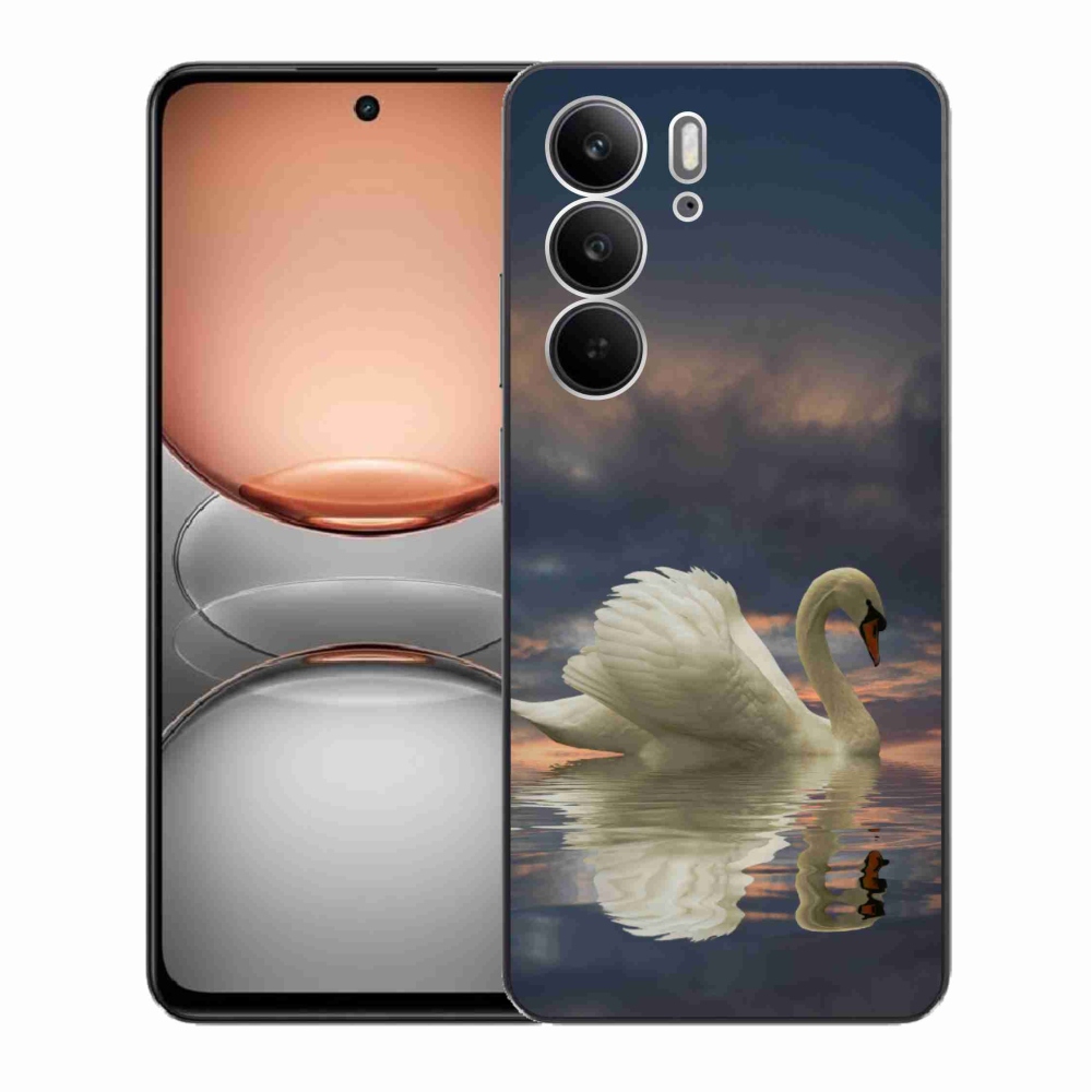 Zselés borítás mmCase a Realme C75 készülékhez - hattyú