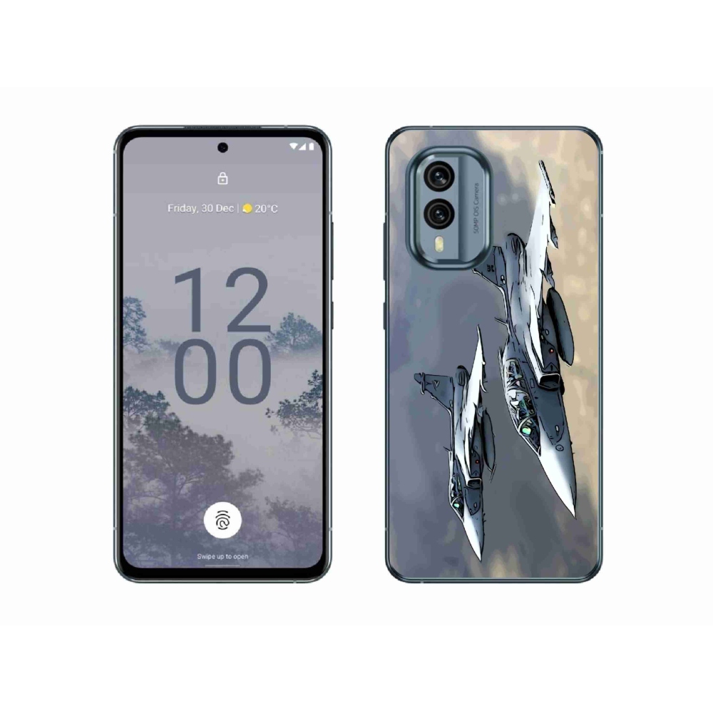 Zselés borítás mmCase a Nokia X30 5G készülékhez - vadászgépek