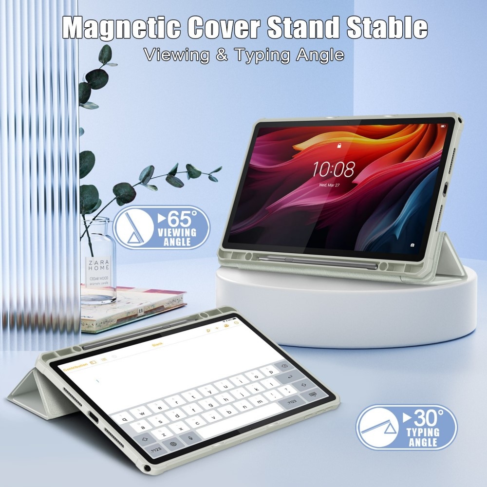 Ügyes záró tok Lenovo Tab K11 Plus táblagéphez - szürke