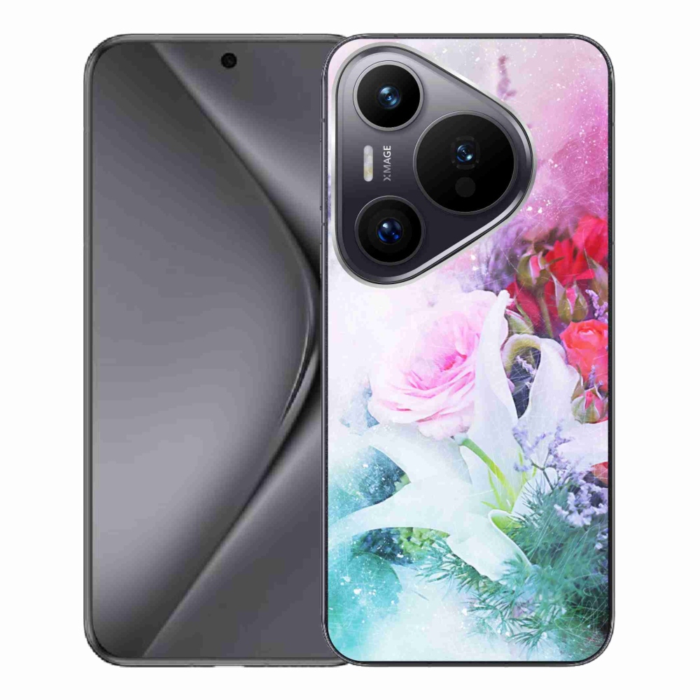 Gél borítás mmCase a Huawei Pura 70 Pro készülékhez - virágok 4
