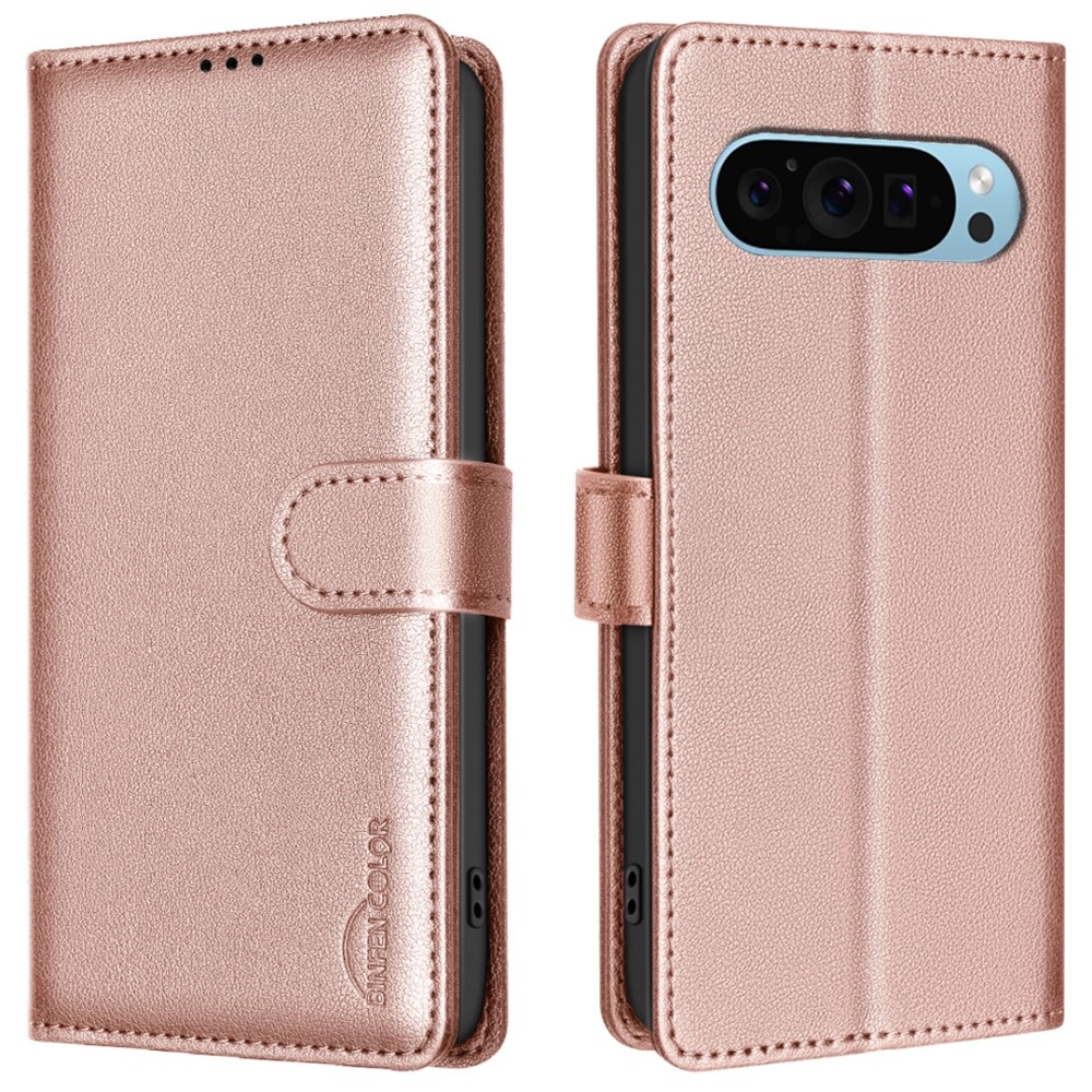 BNF pénztárca tok Google Pixel 9/9 Pro készülékhez - rózsaarany