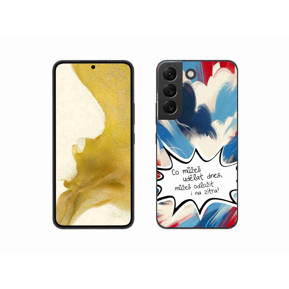 Gél borító mmCase Samsung Galaxy S22 5G - vicces szöveg 9 fehér háttér